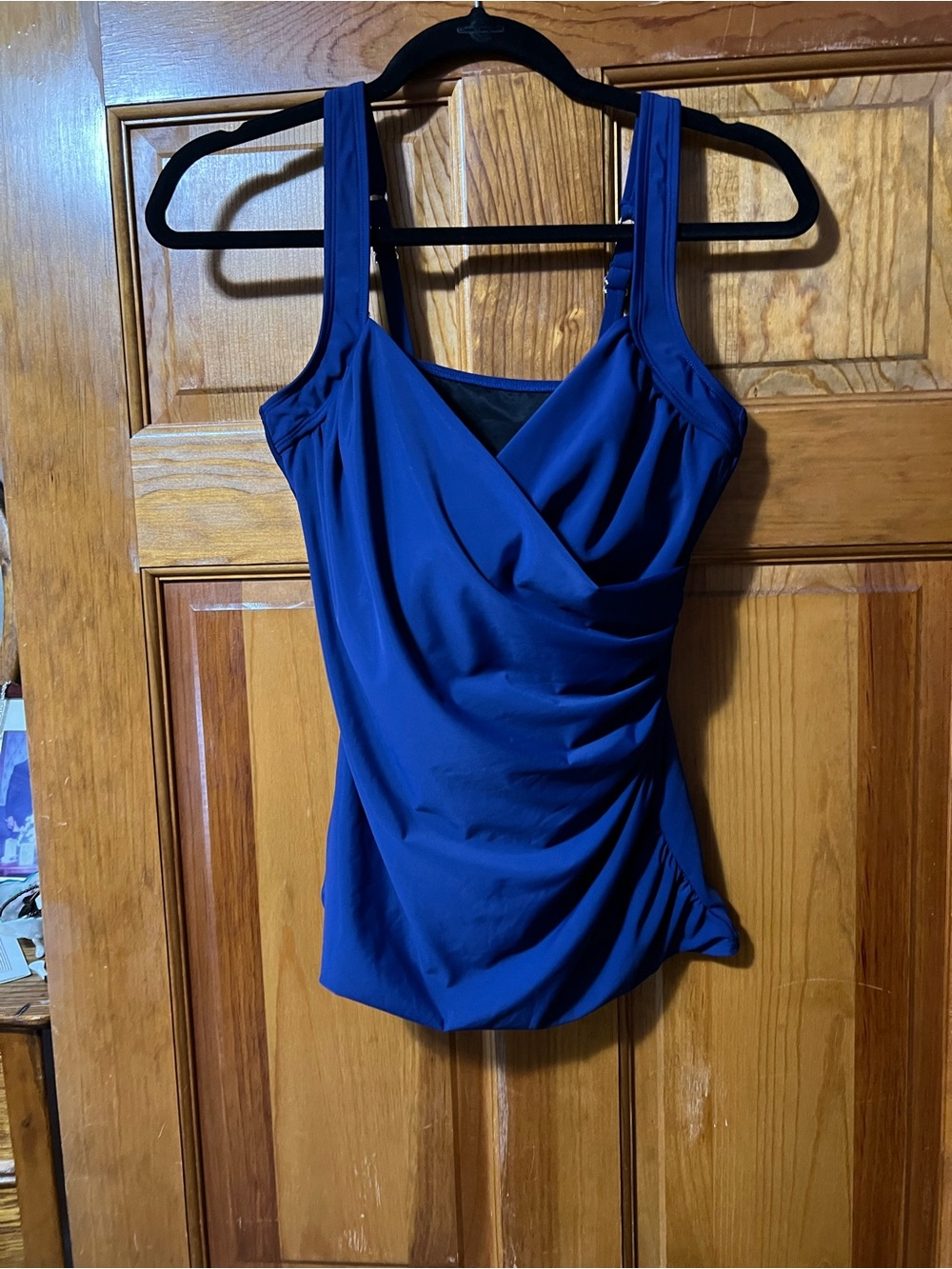 Talbots Sanibel Miraclesuit Tankini Top - Navy